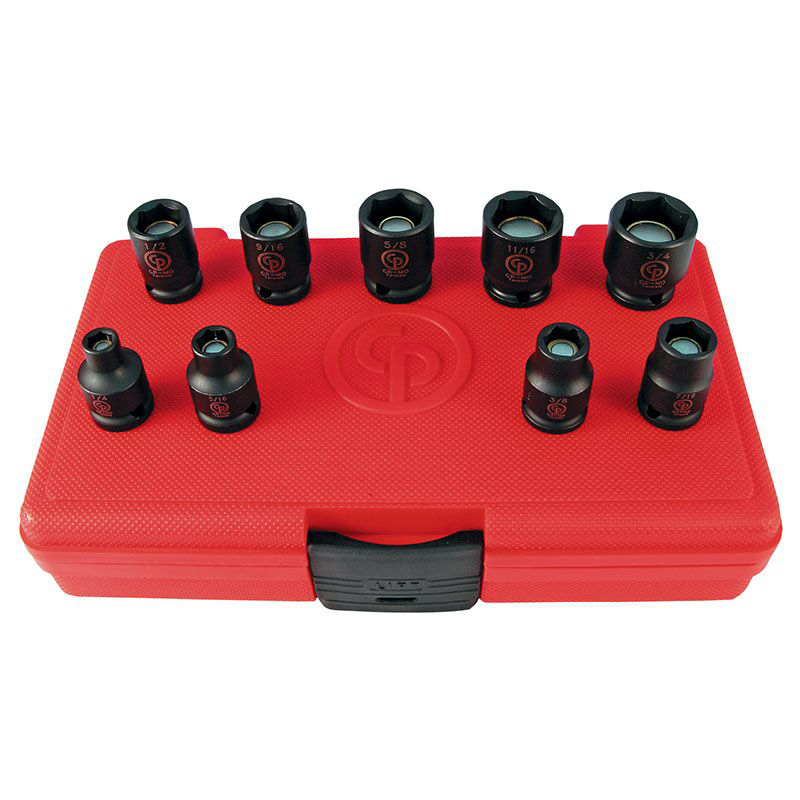 SS309G 3/8" Drive Set - SAE/Imperial Magnetic Impact Sockets - 9 pcs